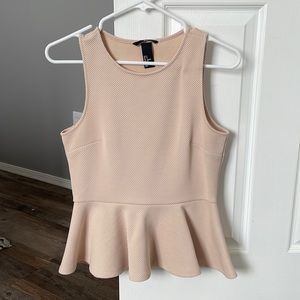 Dusty rose peplum top